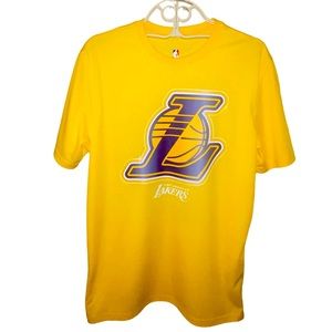 Unisex LA Lakers LeBron James #6 Shirt Gold/Yellow Medium EUC Performance Wear